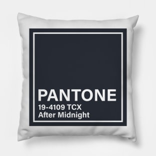 pantone 19-4109 TCX After Midnight Pillow