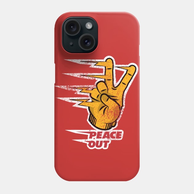 Peace Out - Gold Phone Case by Samson_Co