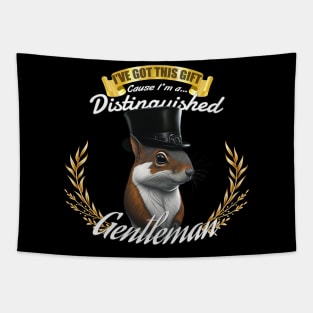 The Distinguished Squirel Gentleman Tapestry