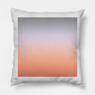 Grey and smoky pink color gradient Pillow