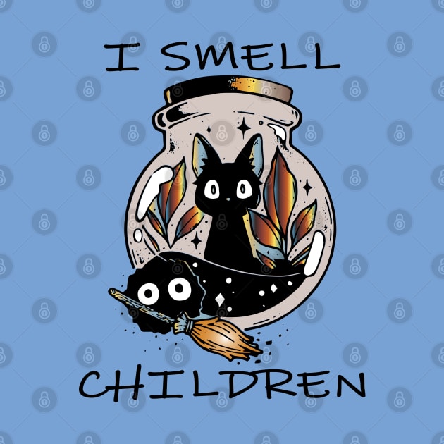 i smell children funny halloween cat magic potion by lazykitty