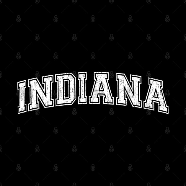 Vintage University-look Indiana Distressed College Design by Webdango