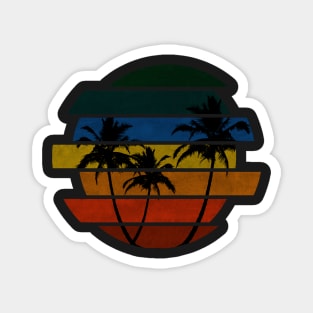 Palm Springs Miami Florida Sunshine Vintage Grunge Tee Magnet