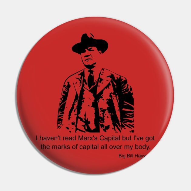 Big Bill Haywood Quote Pin by Voices of Labor