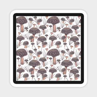 Fly Agaric Mushroom Pattern Magnet