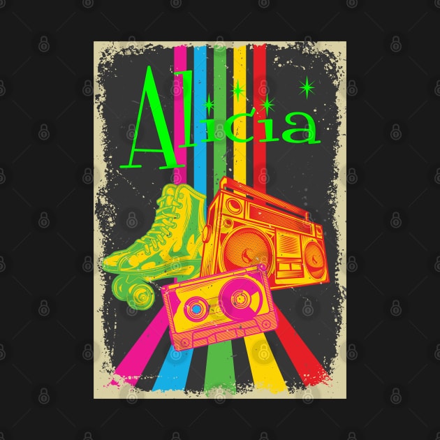 Alicia Vintage 80's Skates Boombox by heybert00