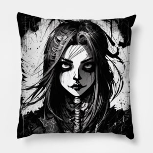 Eerie Elegance: Add a Touch of Dark Elegance and Mystery to Your Home with Our Gothic and Witch-Inspired Art Collection Pillow