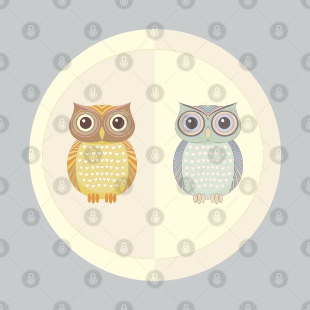 Two Owls by JeanGregoryEvans1