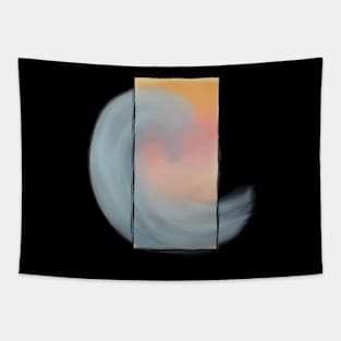 Sunset Waves Tapestry