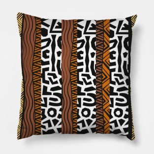 African Kente Pattern Pillow