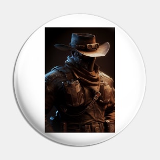 Steampunk Cowboy SWAT Operator Pin