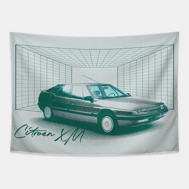 Citroen XM ---- 90s Style Vintage Aesthetic Car Design Tapestry by unknown_pleasures