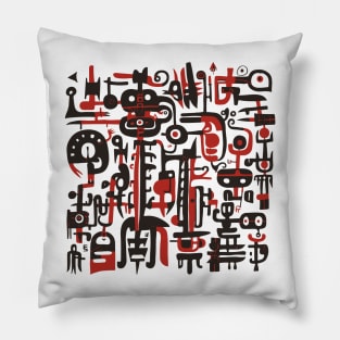 Mid Century Abstract Jazz Pillow