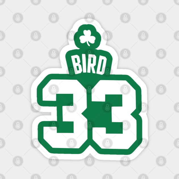 Larry Bird // Vintage Number Basketball Magnet by KnockDown