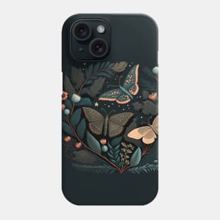 Cottagecore Beauty | Moths and Butterflies Phone Case