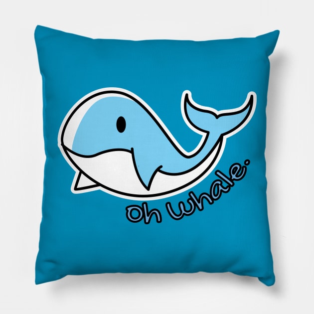 whale pun Pillow by UniqueDesignsCo