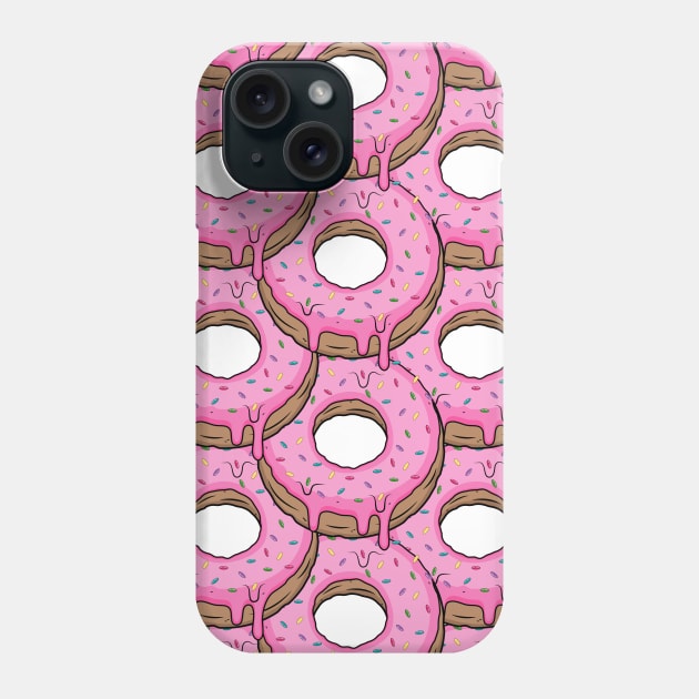 Donuts Pattern Phone Case by Designoholic