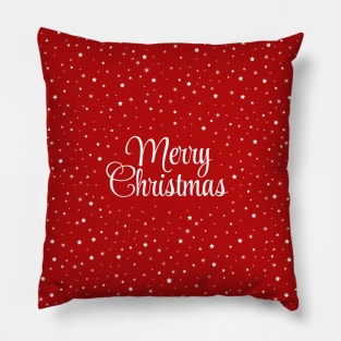 Merry Christmas star pattern. Minimalistic Christmas pattern. Silent night pattern. Christmas starry snowflakes in minimalist style. Pillow