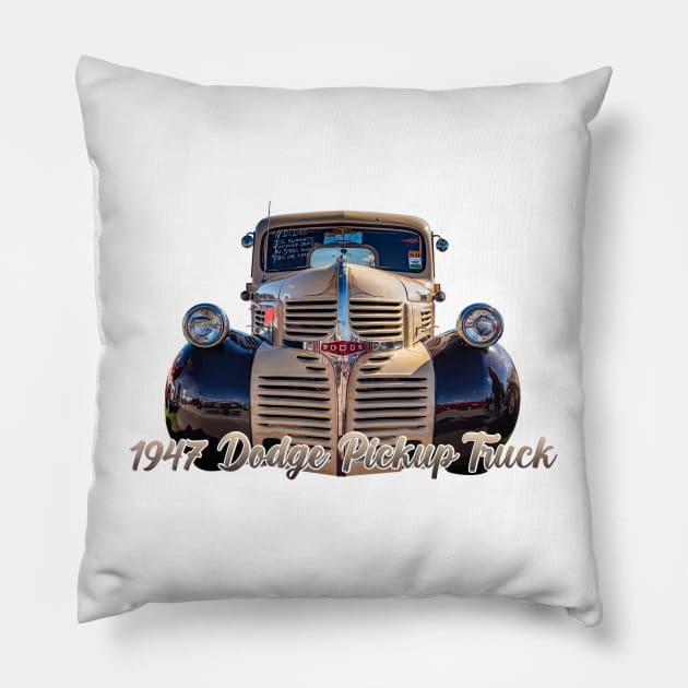 1947 Dodge Pickup Truck Pillow by Gestalt Imagery