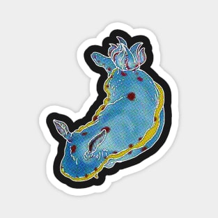 Halftone Nudibranch Pop Magnet