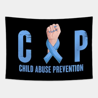 Child Abuse Prevention Awareness Month Blue Ribbon gift idea Tapestry