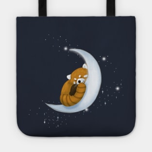 Sleeping Red Panda Moon Tote