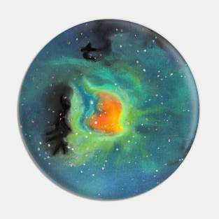 Love heart nebula Pin