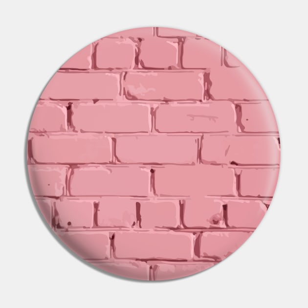 Pink brick wall Pin by Amasea