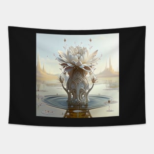 Flower and Crystal Lake Tapestry