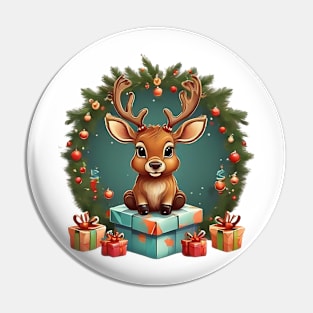 Christmas Reindeer Pin