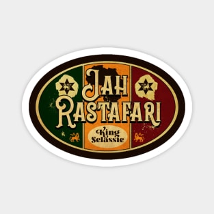 Jah Rastafari King Selassie Magnet