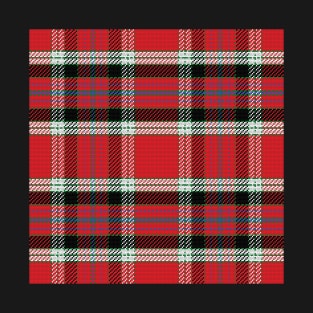Red and black Pattern Scottish tartan T-Shirt