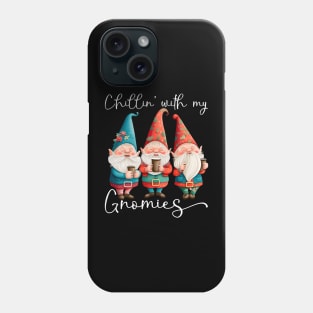 Chillin With My Gnomies Funny Coffee & Gnome Lovers Floral Easter Phone Case