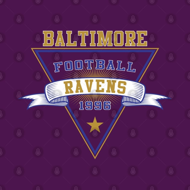 Retro Baltimore Ravens by genzzz72