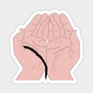 Dua Hands with Tasbih - Islamic Prayer Hands - Islamic Duas Magnet