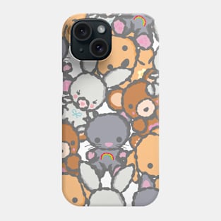 Cute Hand Draw Teddy Animals Cartoon Phone Case