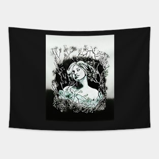 silent woman Tapestry