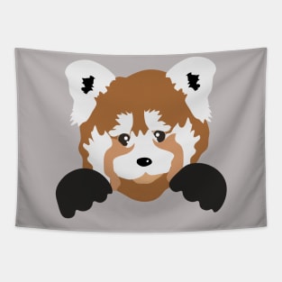 Red Panda Hug Tapestry