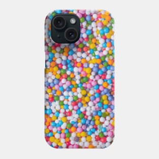 Pastel Rainbow Sprinkles Dots, Real Candy Design Phone Case