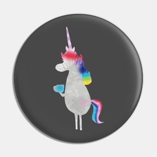 Unicorn Inspired Silhouette Pin