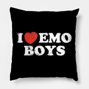 I Heart Emo Boys Pillow