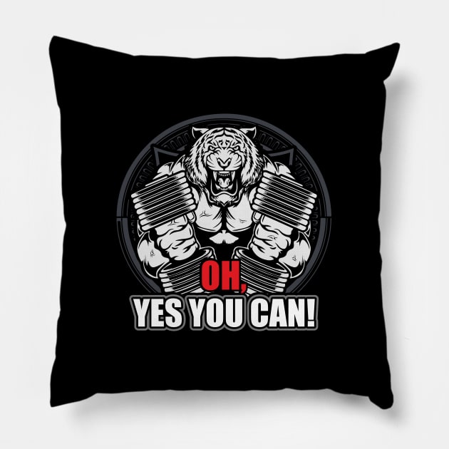 OH. YES YOU CAN! Pillow by busines_night