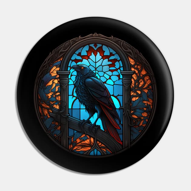 Vibrant Crow Pin by MaxDeSanje 