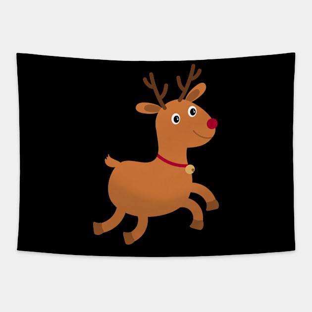 Reindeer Christmas Tapestry by Clothes._.trends