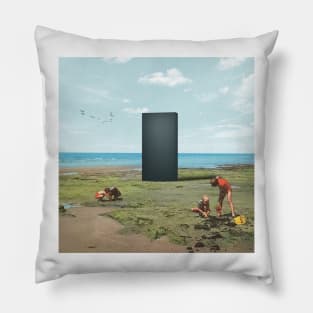 Digging For More - Surreal/Collage Art Pillow