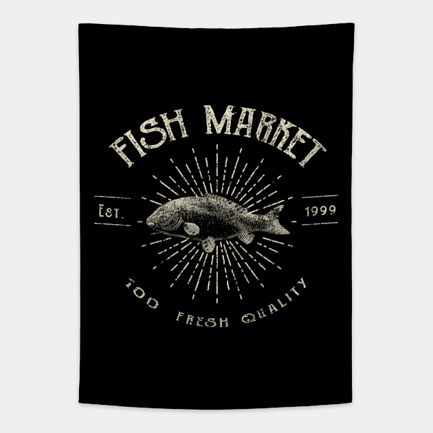 Fish Market Tapestry by JakeRhodes