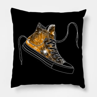 Gemini high tops - Space canvas Pillow