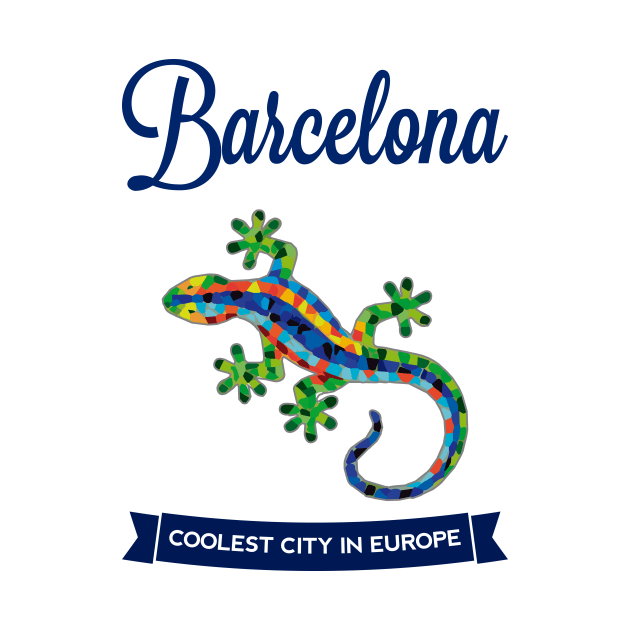 BARCELONA Gaudi Lizard (Light Colors) by sundressed