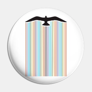 Fly the rainbow Pin