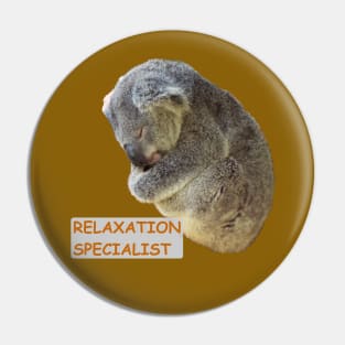 Koala Relaxation Specialist Pin